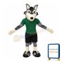 Power Sport Realistic Wolf Mascot Costume