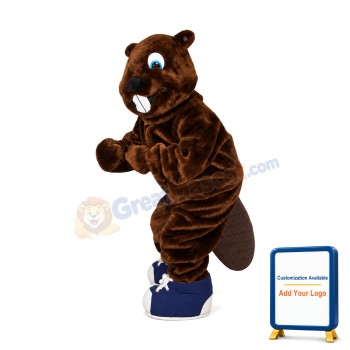 Realistic Beaver Mascot Costume