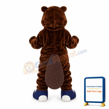 Realistic Beaver Mascot Costume