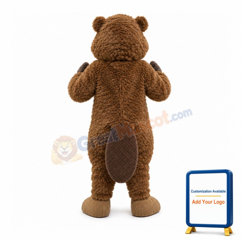 Realistic Lightweight Beaver Mascot Costume