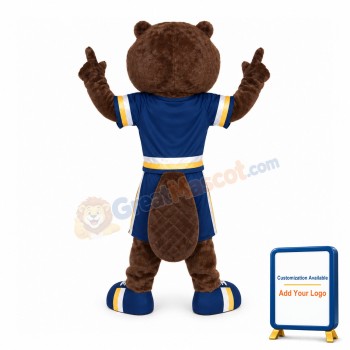 Friendly Sport Beaver Mascot Costume