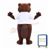 Happy Realistic Beaver Mascot Costume