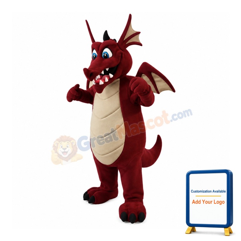 Fierce Realistic Dragon Mascot Costume