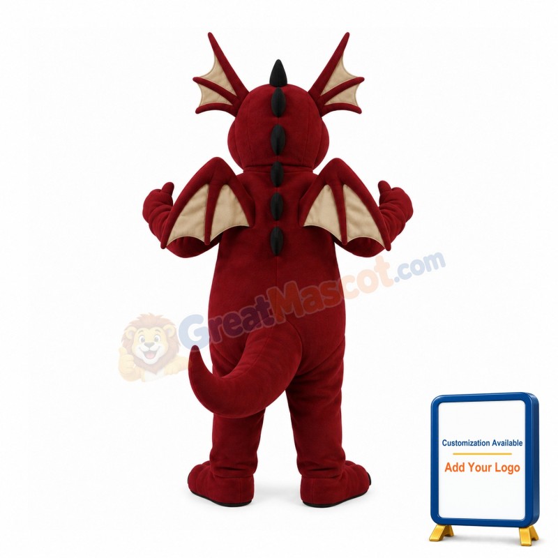 Fierce Realistic Dragon Mascot Costume