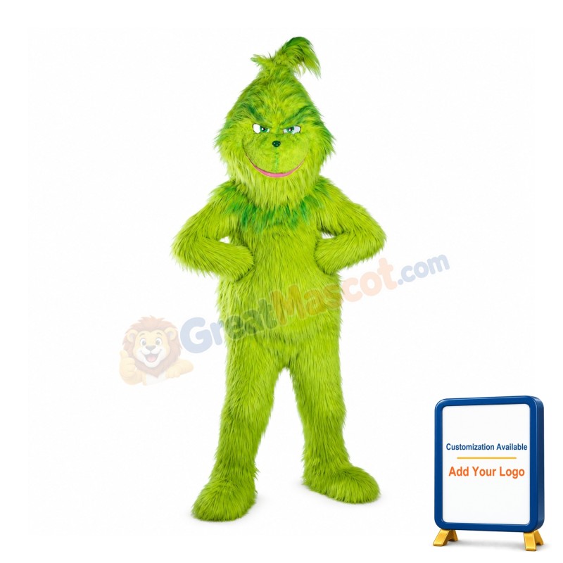 Christmas Lightweight Grinch Mascot Costume