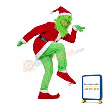 Realistic Grinch Mascot Costume