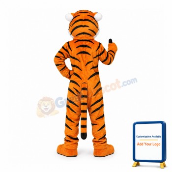 Friendly Realistic Tiger Mascot Costume