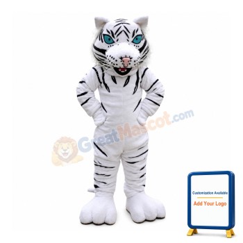 Affordable White Tiger Mascot Costume