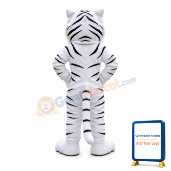 White Tiger Mascot Costume