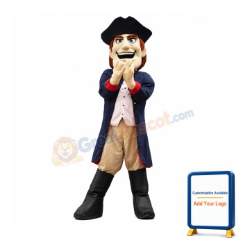 Happy Lightweight Patriot Mascot Costume