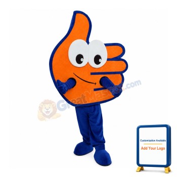 Friendly Thumbs Up Mascot Costume