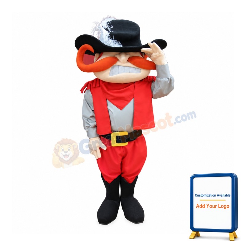 Superb Rebel Mascot Costume