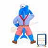 Realistic Blue Shark Mascot Costume