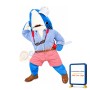 Realistic Blue Shark Mascot Costume