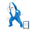 Realistic Blue Shark Mascot Costume