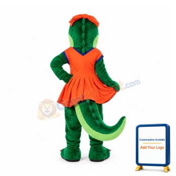 Sport Female Alligator Mascot Costume