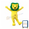 Yellow & Green Lion Mascot Costume
