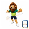 Friendly Power Lion Mascot Costume