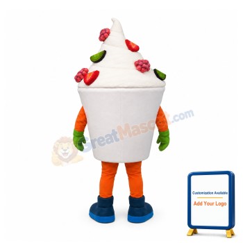 Happy Lightweight Ice Cream Mascot Costume