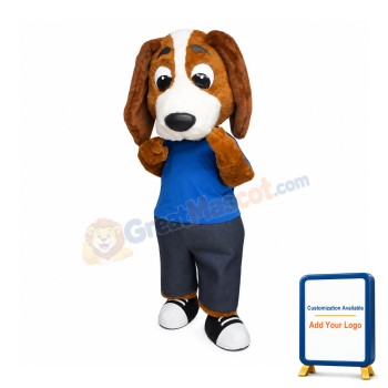 Friendly Beagle Dog Mascot Costume