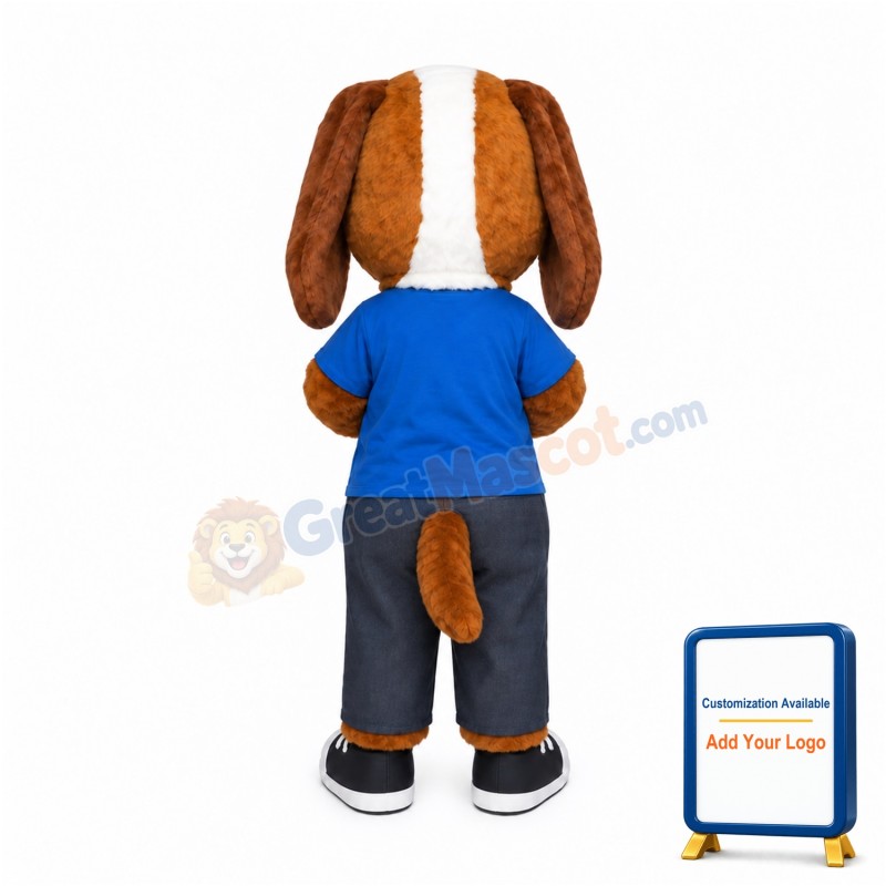 Friendly Beagle Dog Mascot Costume