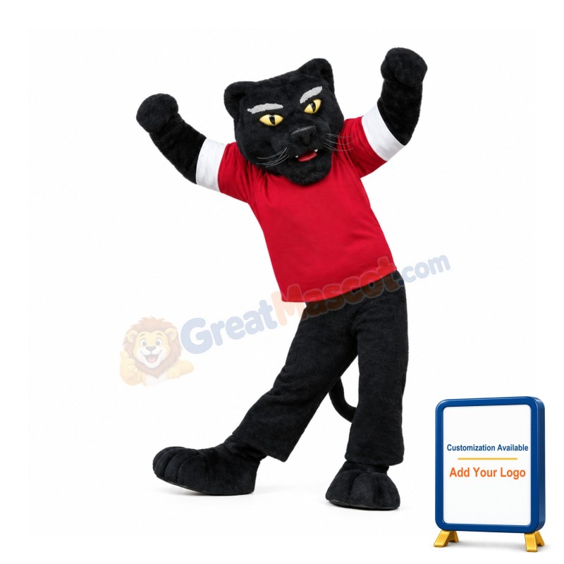 School Sport Lightweight Panther Mascot Costume