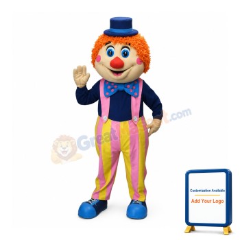 Friendly Clown Mascot Costume