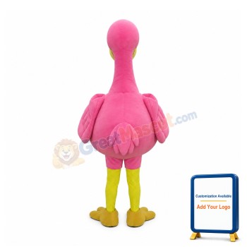 Pink Flamingo Mascot Costume
