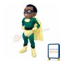 Muscular African American Hero Mascot Costume