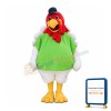 White Turkey Mascot Costume