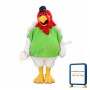 White Turkey Mascot Costume