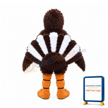 Plush Turkey Mascot Costume