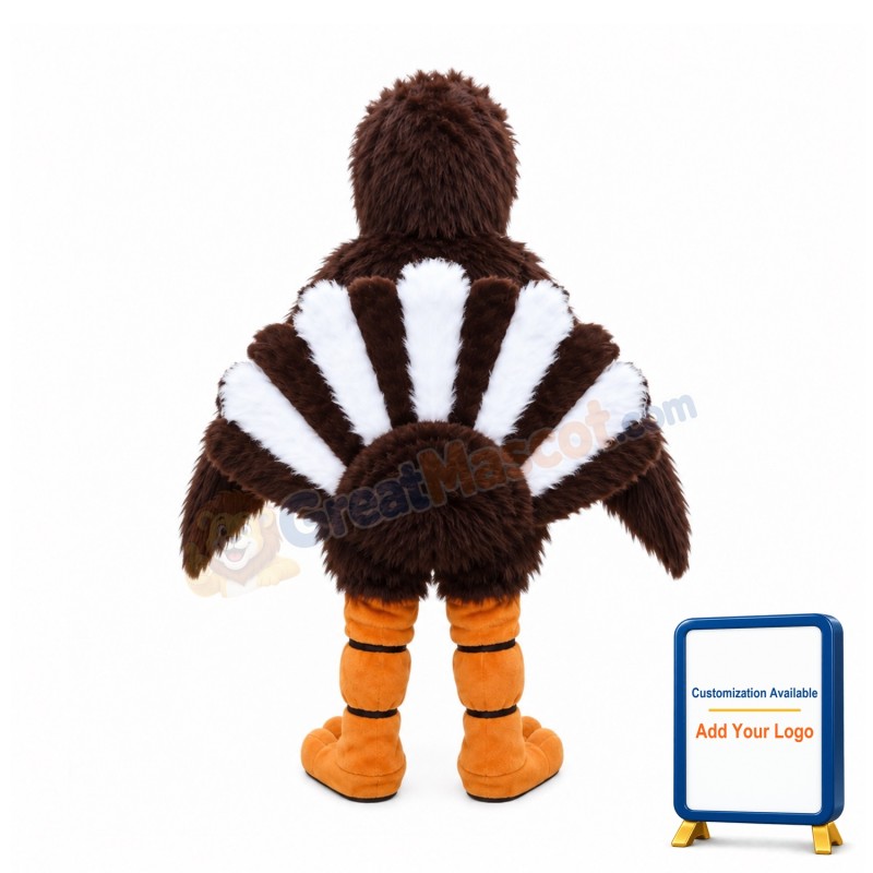 Plush Turkey Mascot Costume