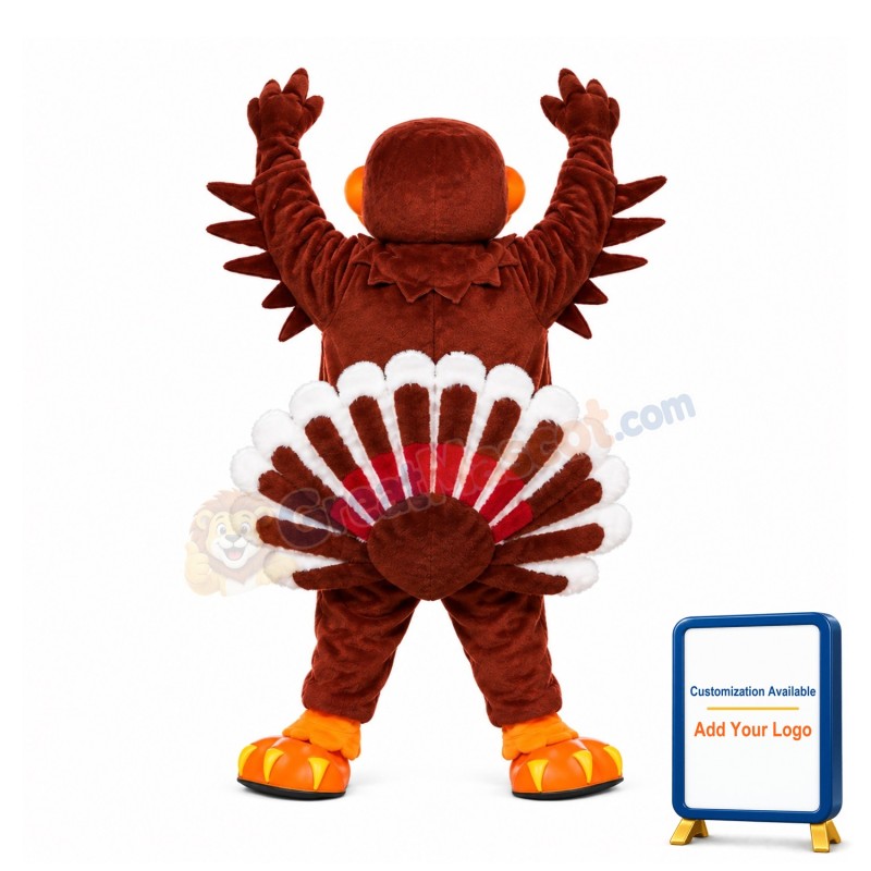 Power Sport Turkey Mascot Costume