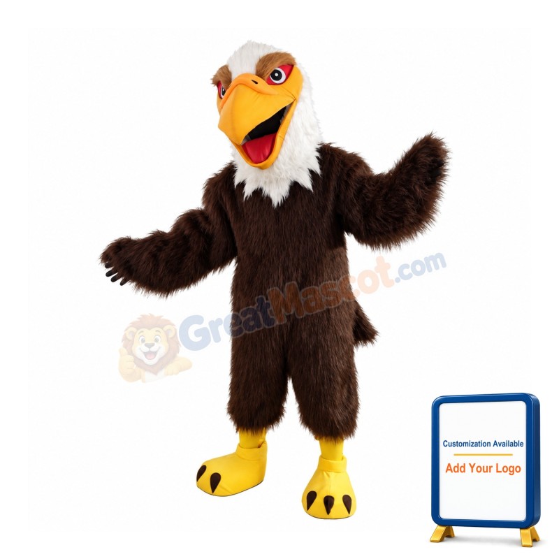 Plush Eagle Mascot Costume
