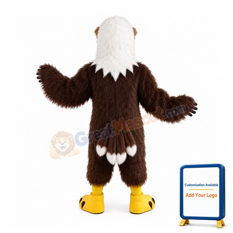 Plush Eagle Mascot Costume