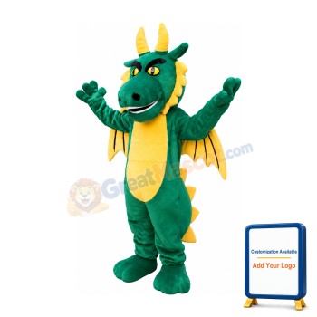 Lightweight Green Dragon Mascot Costume