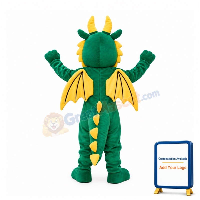 Lightweight Green Dragon Mascot Costume