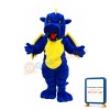 Fierce Lightweight Blue Dragon Mascot Costume