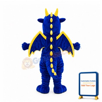 Fierce Lightweight Blue Dragon Mascot Costume