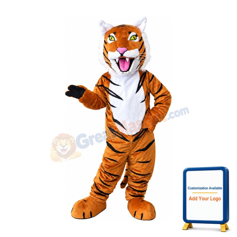 Realistic Tiger Mascot Costume