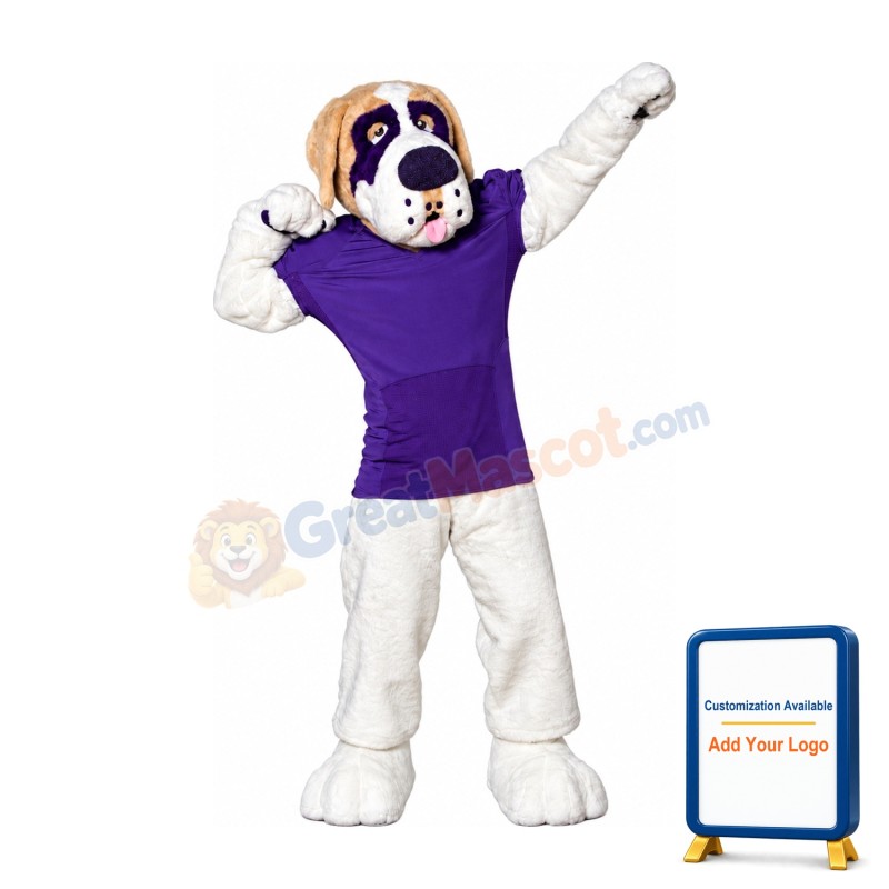 Sport Bernard Dog Mascot Costume