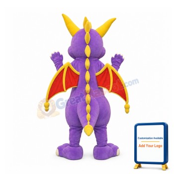 Lovely Purple Dragon Mascot Costume