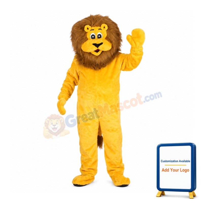 Lovely Realistic Lion Mascot Costume