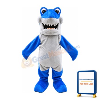 Realistic Lightweight Blue Shark Mascot Costume