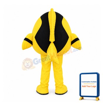 Yellow Fish Mascot Costume