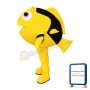 Yellow Fish Mascot Costume