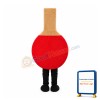 Table Tennis Bat Mascot Costume