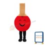 Table Tennis Bat Mascot Costume