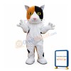 Brown White Cat Mascot Costume